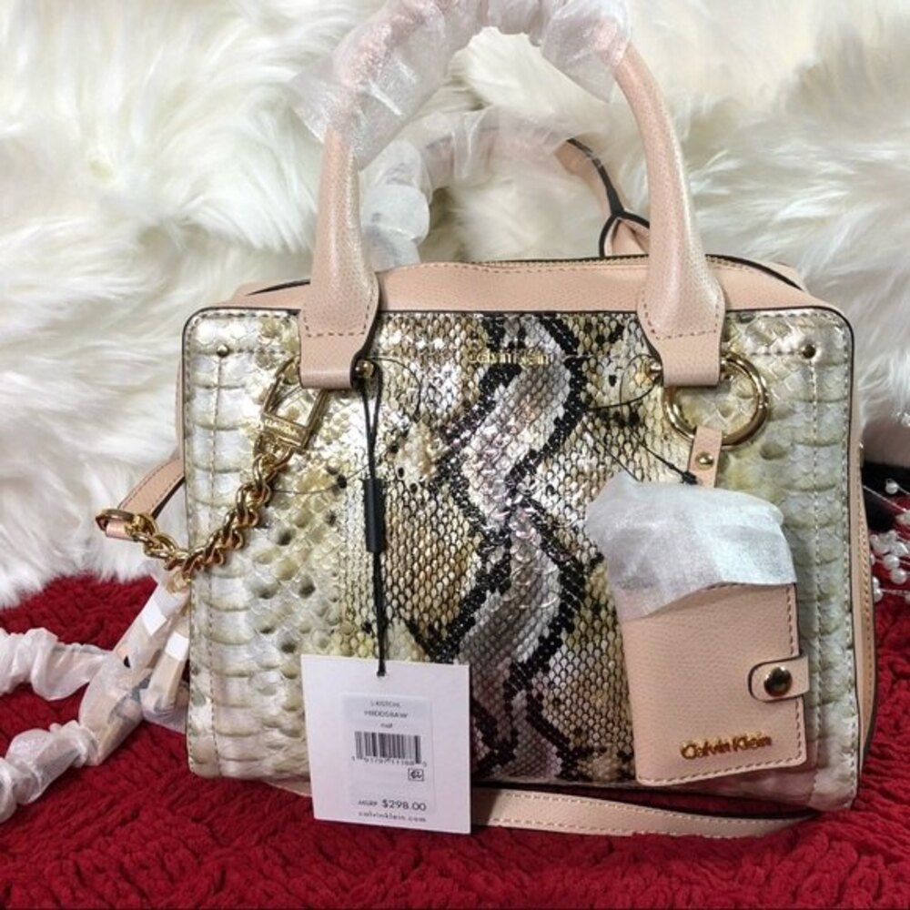 Calvin Klein Animal Print Liquid Python Multi-ton… - image 7